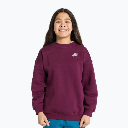 Dětská mikina Nike Sportswear Club Fleece burgundy/white