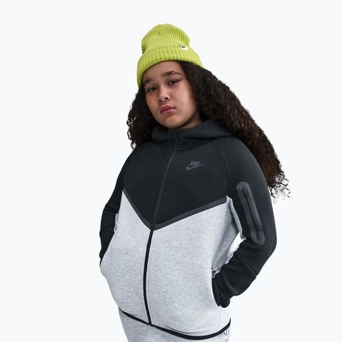 Dětská mikina Nike Sportswear Tech Fleece Full-Zip dark grey heather/black/black/black