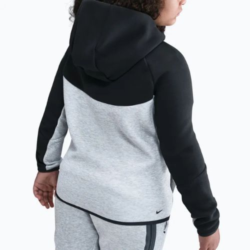 Dětská mikina Nike Sportswear Tech Fleece Full-Zip dark grey heather/black/black/black