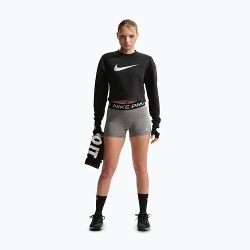 Dámská tréninková mikina Nike Pro Dri-Fit Crew Neck black/metallic silver/white