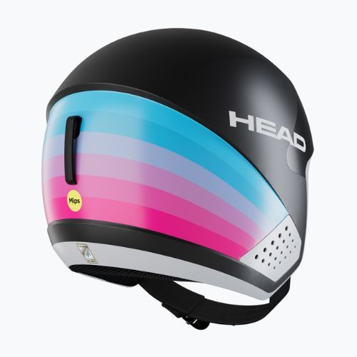 Lyžařská helma HEAD Downforce MIPS Red 75 Years vis