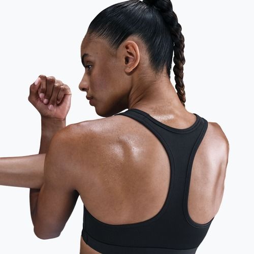 Sportovní podprsenka Nike Swoosh Medium Support black/white