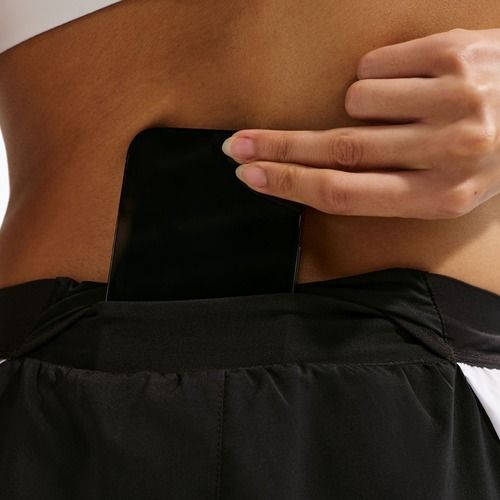 Dámské běžecké kalhoty Nike Tempo Swoosh Dri-Fit Mid-Rise 7/8 black/white