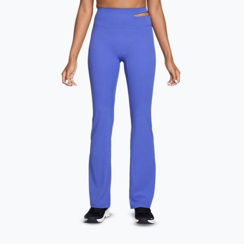 Dámské tréninkové kalhoty Nike Zenvy High-Waisted Flared sapphire/white