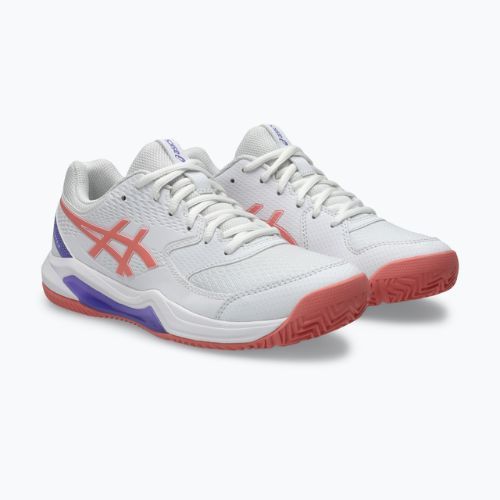 Dámské padelové boty ASICS Gel-Dedicate 8 Padel W white/guava