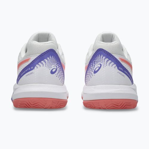 Dámské padelové boty ASICS Gel-Dedicate 8 Padel W white/guava