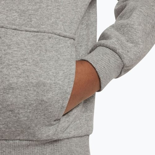Dětská mikina Nike Club Fleece Hoodie dark grey heather/white
