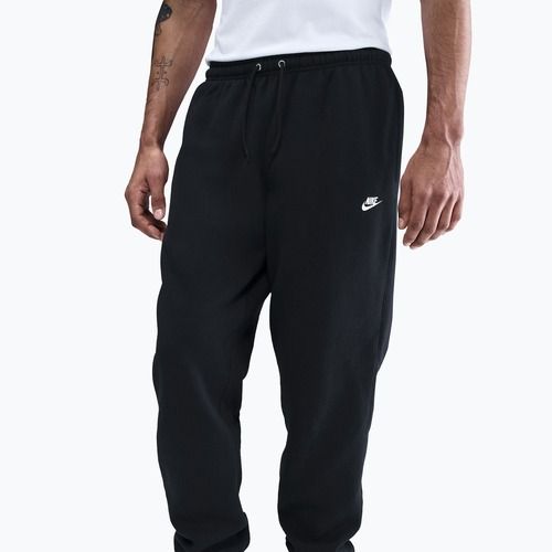 Pánské tepláky Nike Club Cuffed Brushed black/black/white