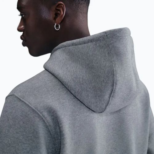 Pánská mikina Nike Club Pullover Hoodie dark grey heather/light smoke grey/white