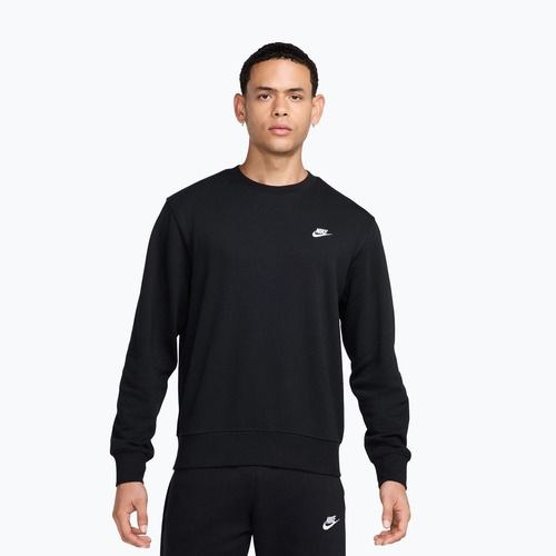 Pánská mikina Nike Club French Terry Crew black/white