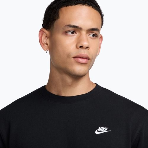 Pánská mikina Nike Club French Terry Crew black/white