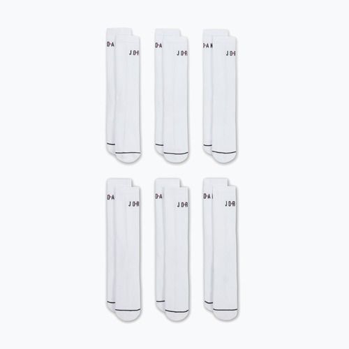 Ponožky Jordan Everyday Crew 6 pairs white/gym red/black