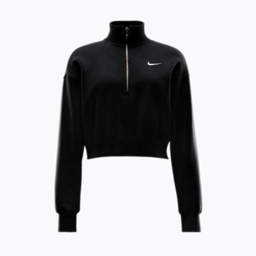 Dámská mikina Nike Sportswear Phoenix Fleece 1/2 Zip Cropped black/sail