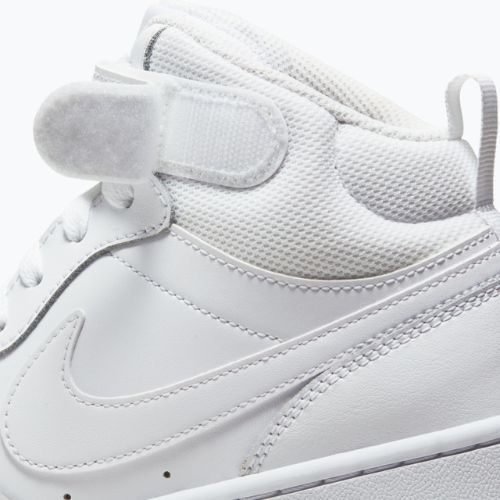 Dětské boty Nike Court Borough Mid 2 white/white/white