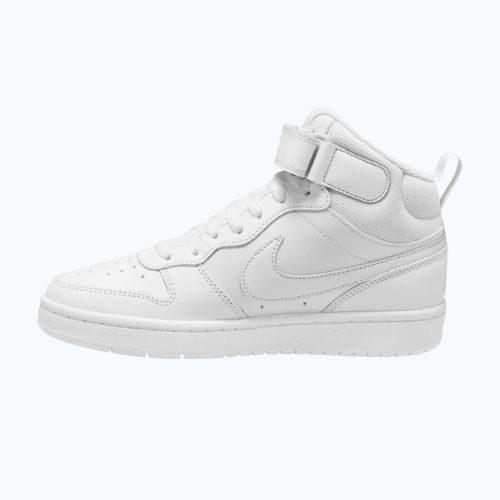 Dětské boty Nike Court Borough Mid 2 white/white/white