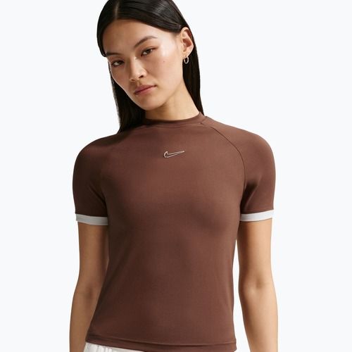 Dámské tričko Nike Gloss Fitted Top light chocolate