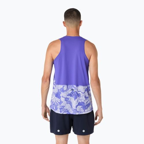 Pánské běžecké tričko ASICS Fujitrail Singlet cobalt burst/cream