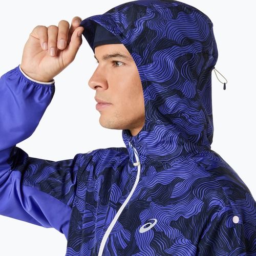 Dámská běžecká bunda ASICS Fujitrail Packable cobalt burst/indigo blue/cream