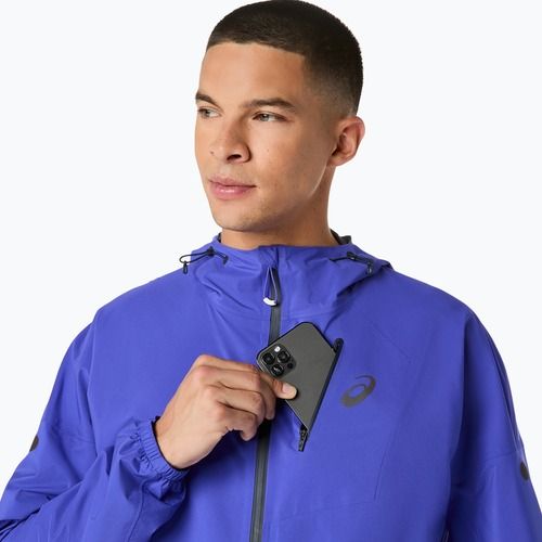 Pánská běžecká bunda ASICS Fujitrail Elite Waterproof cobalt burst/midnight