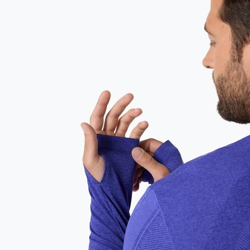 Pánské běžecké tričko Longsleeve ASICS Road Seamless LS Cobalt Burst/Eggplant