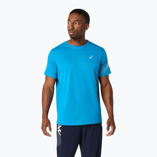 Pánské běžecké tričko ASICS Icon SS aegean blue/cream