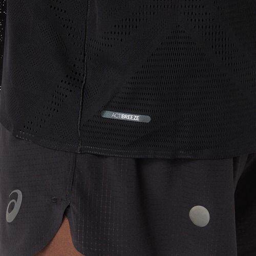 Pánské běžecké tričko ASICS Metarun SS Top performance black