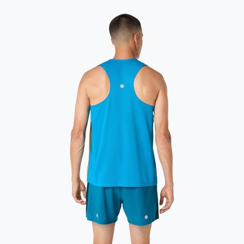Pánské běžecké tílko ASICS Road Fade Singlet aegean blue/yamabuki