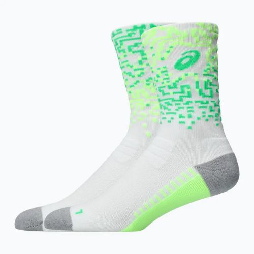 Ponožky ASICS Performance Run Crew brilliant white/illum. green/vital green