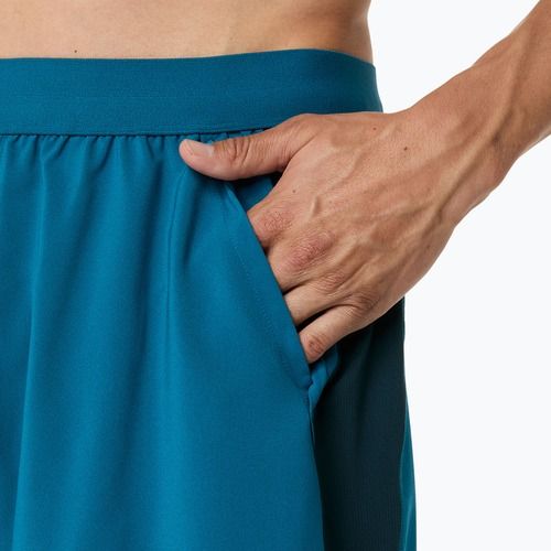 Pánské běžecké šortky ASICS Road 5IN tranquil teal/dark teal/yamabuki