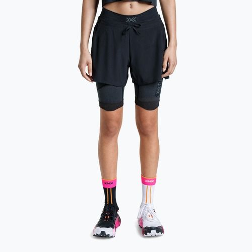 Dámské běžecké legíny X-Bionic Xceed Run Tights x black/rhino grey