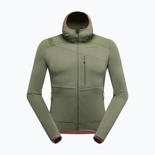 Pánská fleecová mikina La Sportiva Aequilibrium Thermal Hoody cypress/mountain red