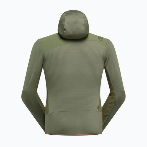 Pánská fleecová mikina La Sportiva Aequilibrium Thermal Hoody cypress/mountain red