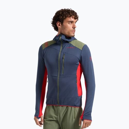 Pánská fleecová mikina La Sportiva Aequilibrium Thermal Hoody night sky/mountain red