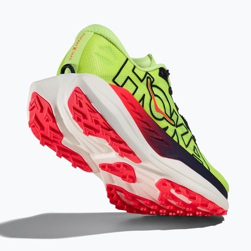 Dámské běžecké boty HOKA Rocket X Trail neon yuzu/neon flame