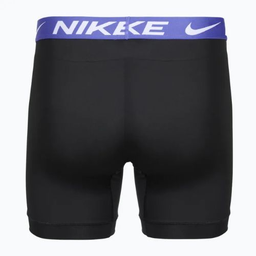 Pánské boxerky Nike Essential Micro 3 pairs black/sapphire/wolf grey/team crimson