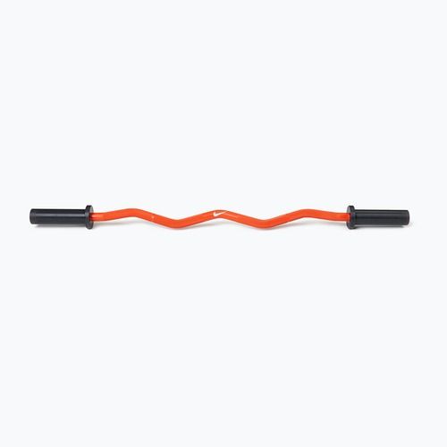 Bicepsová osa Nike Strength Shield Curl Bar orange
