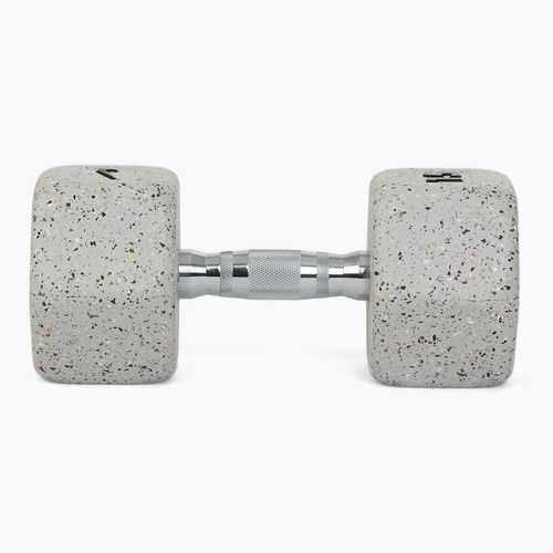 Pogumovaná činka Nike Strength Grind Hex Dumbbell 15 kg wolf grey