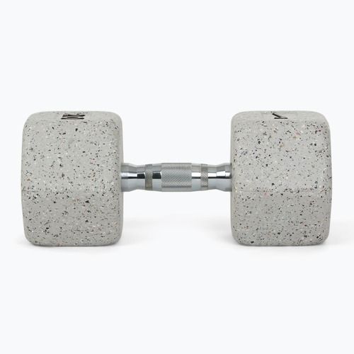 Pogumovaná činka Nike Strength Grind Hex Dumbbell 20 kg wolf grey
