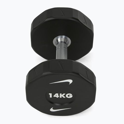 Chromovaná činka Nike Strength Pro Urethane Dumbbell 14 kg black/white