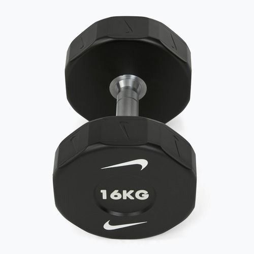 Chromovaná činka Nike Strength Pro Urethane Dumbbell 16 kg black/white
