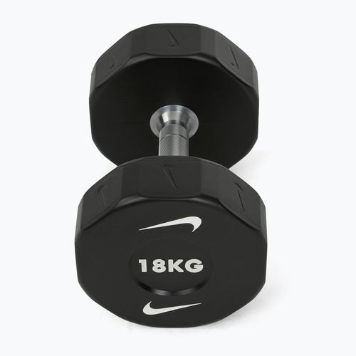 Chromovaná činka Nike Strength Pro Urethane Dumbbell 18 kg black/white
