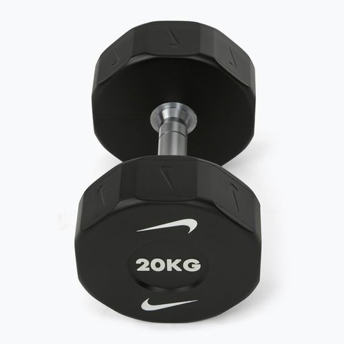 Chromovaná činka Nike Strength Pro Urethane Dumbbell 20 kg black/white