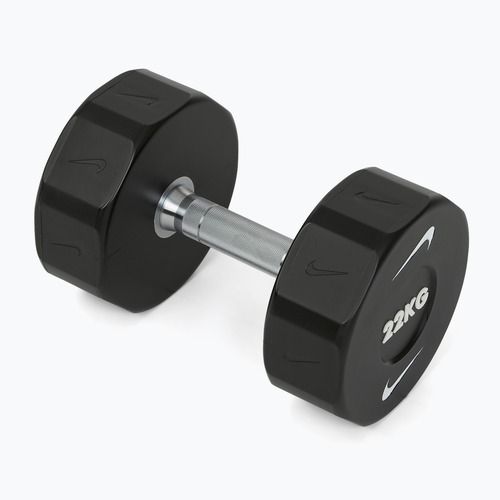 Chromovaná činka Nike Strength Pro Urethane Dumbbell 22 kg black/white