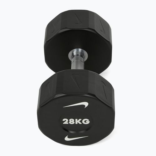 Chromovaná činka Nike Strength Pro Urethane Dumbbell 28 kg black/white
