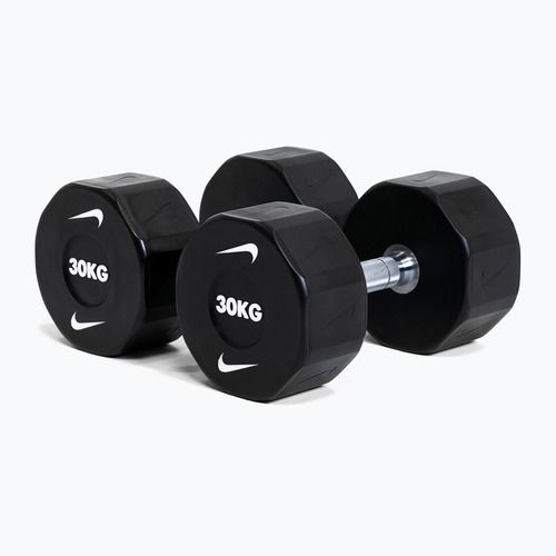 Chromovaná činka Nike Strength Pro Urethane Dumbbell 30 kg black/white
