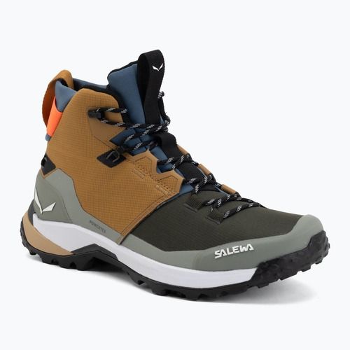 Pánské trekové boty Salewa Puez 2 Mid Ptx golden brown/shadow