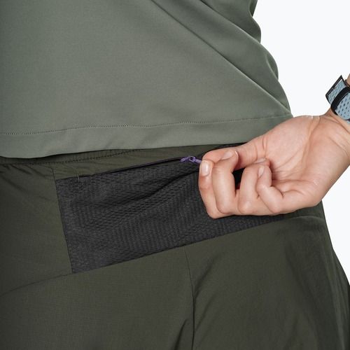 Dámské trekingové šortky Salewa Pedroc DST 2IN1 dark olive int/0870