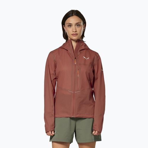 Dámská nepromokavá bunda Salewa Pedroc 2 PTX 2.5 Light etruscan red