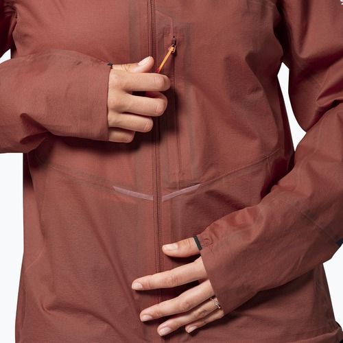 Dámská nepromokavá bunda Salewa Pedroc 2 PTX 2.5 Light etruscan red