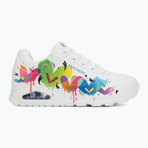 Dámské boty SKECHERS Uno Open Your Heart white